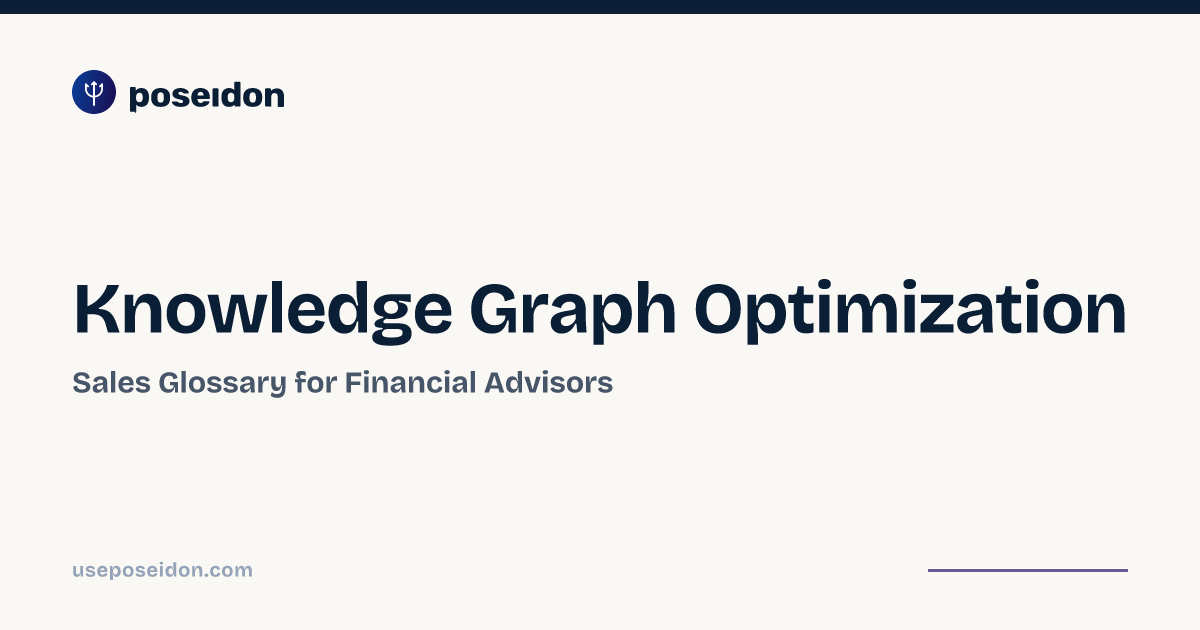 Knowledge Graph Optimization — Sales Glossary | Poseidon